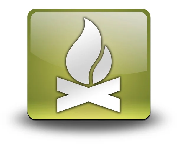 Icon Button Pictogram Campfire — 스톡 사진