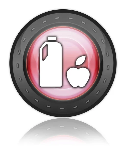 アイコン ボタン 食料品のシンボルとピクトグラム — ストック写真