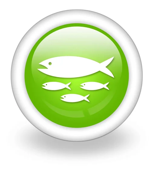 Icon Button Pictogram Fish Hatchery Symbol — Stock Photo, Image