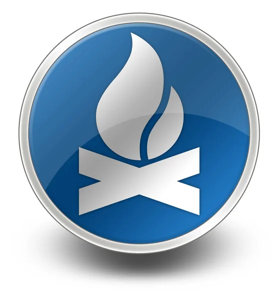 Icon Button Pictogram Campfire — 스톡 사진