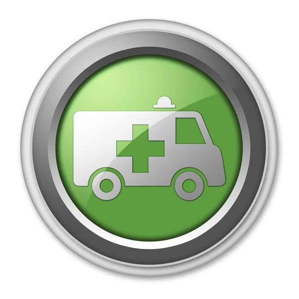 Icon Button Pictogram Ambulance 심볼링 — 스톡 사진