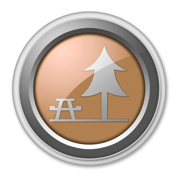 Icon, Button, Pictogram with Picnic Area symbol