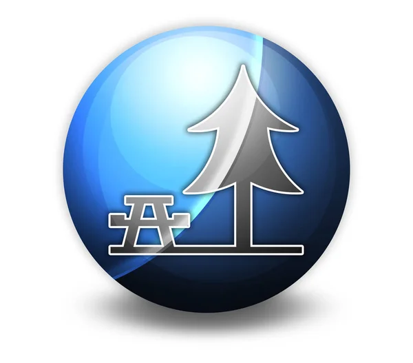Ikony Tlačítka Piktogram Piknikový Plošného Symbolu — Stock fotografie