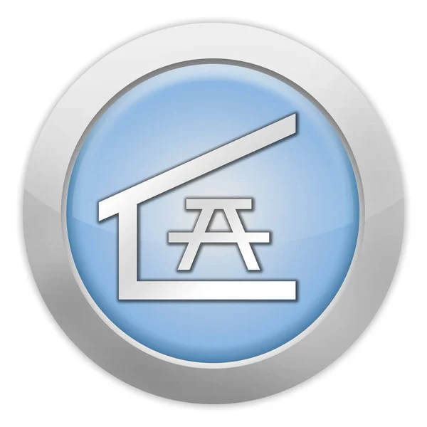 Icon Button Pictogram Picnic Shelter Symbol — Stock Photo, Image