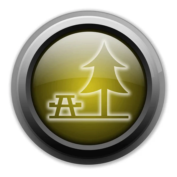 Icon, Button, Pictogram with Picnic Area symbol