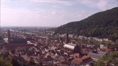 Heidelberg, Almanya (tarihi kent havadan görünümü)