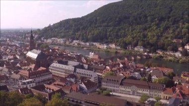 Heidelberg, Almanya (tarihi kent havadan görünümü)