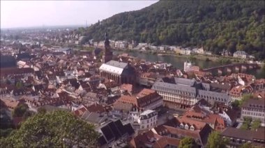 Heidelberg, Almanya (tarihi kent havadan görünümü)