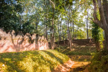 Antik Duvar, Chiang Saen duvar, Tayland'ın Chiang Rai kuzey kesiminde