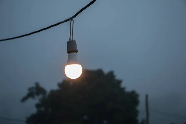 Luz Luz Quando Muito Nevoeiro Luz Névoa Manhã — Fotografia de Stock