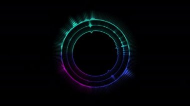 Music equalizer, for music party, 4k footage