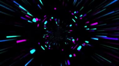 Müzik partisi için görsel döngü, soyut renkli arkaplan