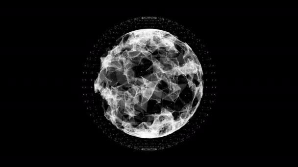 Structure du plexus évoluant dans le mouvement organique, la science et la biologie mouvement fond 