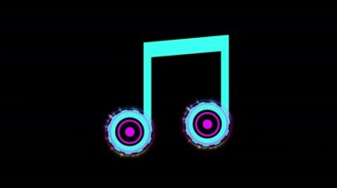 Music equalizer, for music party, 4k footage