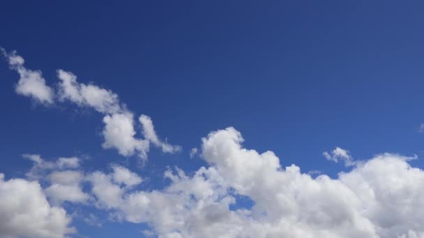 Caducidad Nube Cielo Azul — Vídeos de Stock