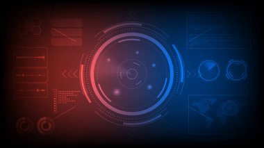 Fütürist radar ekranı, hedef aranıyor