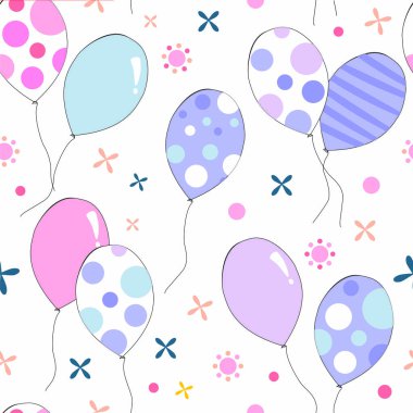 Renkli balonlar seamless modeli