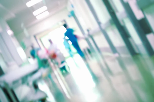 Worker People Hospital Hallway Unfocused Background — Stock Photo, Image