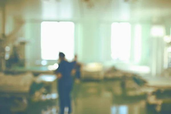 Berufstätige Krankenschwestern Schichtdienst Auf Der Intensivstation Unkonzentrierter Hintergrund — Stockfoto