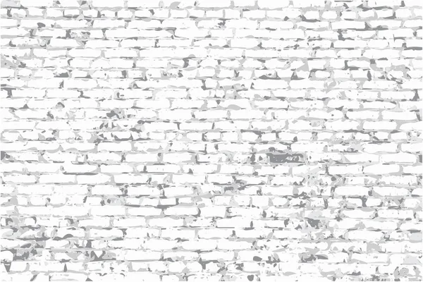 Pared Ladrillo Áspero Con Yeso Pelado Imagen Vectorial — Vector de stock