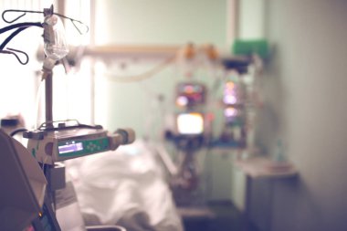 Ekipman arka plan bulanık görüntü Yataklı Hastane servis