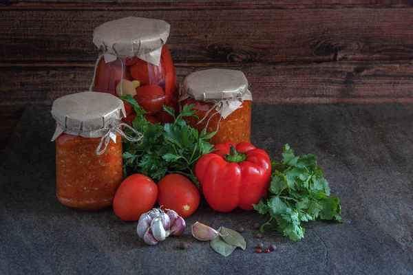 Colheita Legumes Para Inverno Deliciosas Receitas Caseiras Guloseimas Tradicionais Avó — Fotografia de Stock