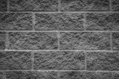 siyah taş duvar, tuğla işi, kaba yüzey, tasarım için boş, metin için yer