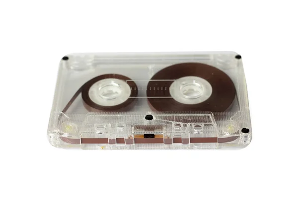 Audio Retro Vintage Kazetové Pásky Izolované Bílém 80S Styl — Stock fotografie