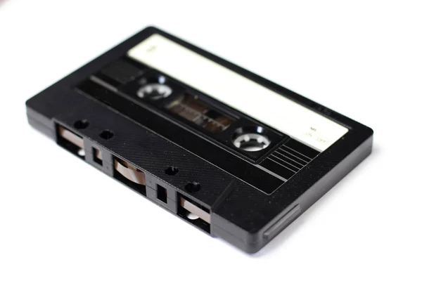 Audio Retro Vintage Kazetové Pásky 80S Styl Izolované Bílém — Stock fotografie