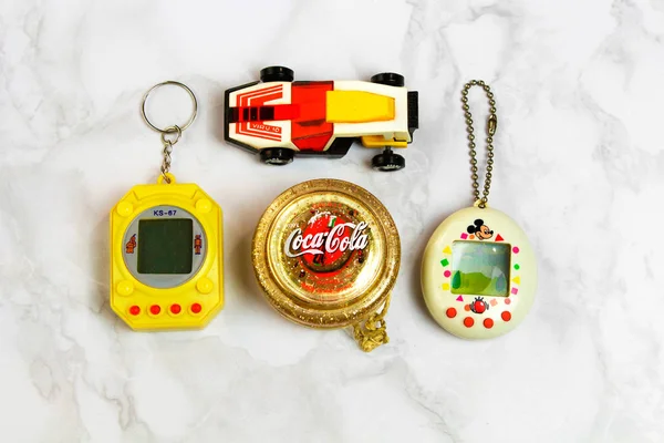 San Pietroburgo Russia Marzo 2019 Vecchio Gioco Retrò Tamagotchi Virtual — Foto Stock