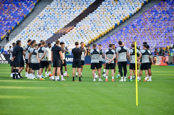 Kyiv Ukraine May 2018 Training Football Players Liverpool 2018 Uefa — Stock Photo, Image