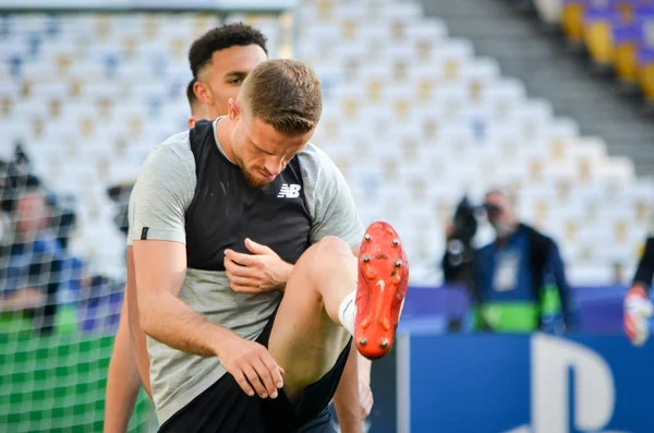 Kyiv Ukraine Mai 2018 Jordan Henderson Entraînement Des Joueurs Football — Photo