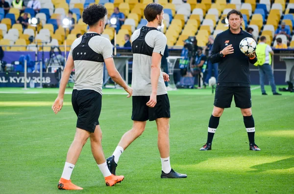 Kyiv Ucrania Mayo 2018 Entrenamiento Futbolistas Liverpool Antes Del Partido —  Fotos de Stock