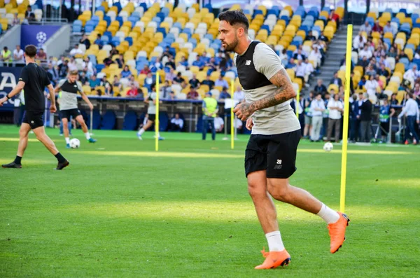 Kyiv Ucrania Mayo 2018 Danny Ings Training Football Players Liverpool — Foto de Stock