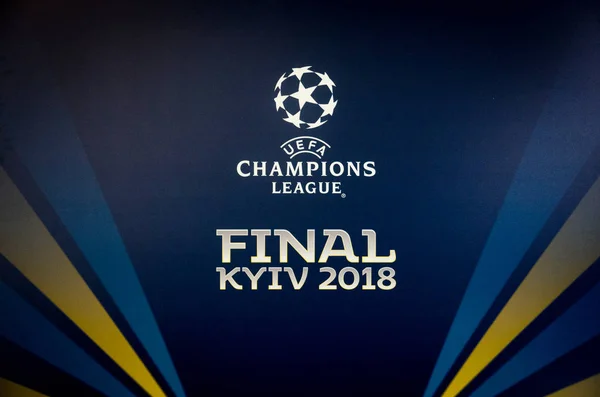 Kiev Ukrayna Mayıs 2018 Logo 2018 Uefa Şampiyonlar Ligi Final — Stok fotoğraf