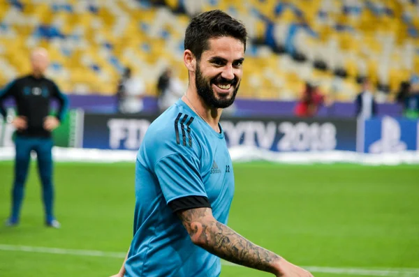 Kyiv Ukraine Maio 2018 Isco Treinamento Jogadores Futebol Real Madrid — Fotografia de Stock