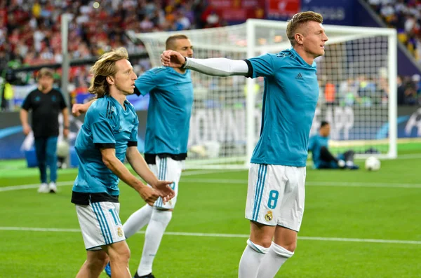 Kiev Ukraina Maj 2018 Toni Kroos Innan 2018 Uefa Champions — Stockfoto