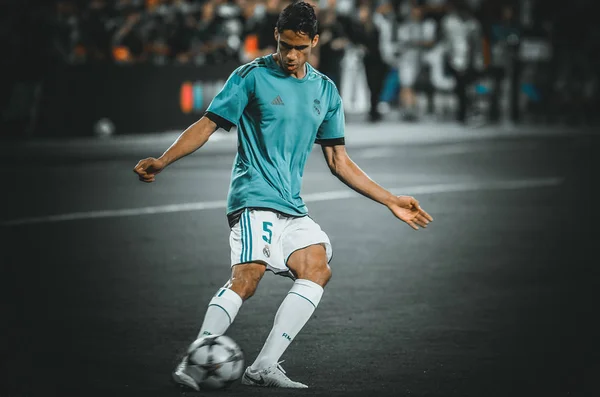 Kyiv Ukraine Maio 2018 Raphael Varane Antes Partida Final Liga — Fotografia de Stock