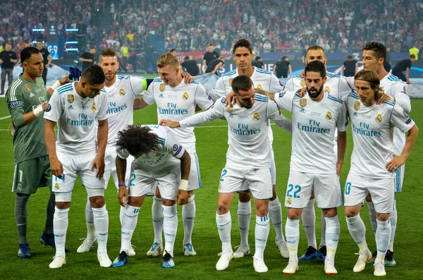 Kiev Ukrayna Mayıs 2018 Tam Takım Fotoğraf Real Madrid Player — Stok fotoğraf