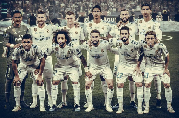 Kyiv Ukraine May 2018 Full Team Photo Player Real Madrid — Stock Photo, Image