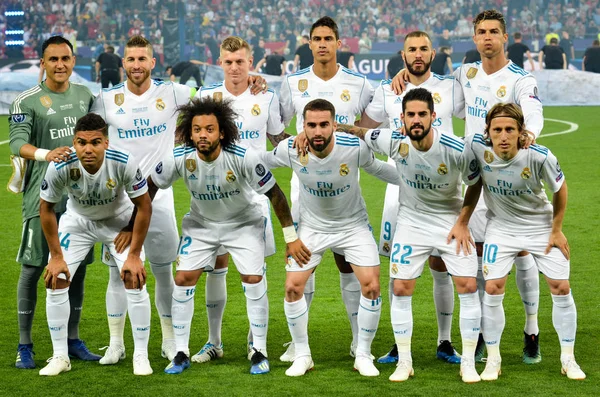 Kiev Ukraina Maj 2018 Full Team Foto Spelare Real Madrid — Stockfoto