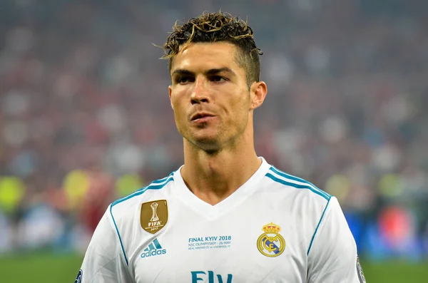 Kiev Ukrajna Május 2018 Cristiano Ronaldo Során 2018 Uefa Bajnokok — Stock Fotó