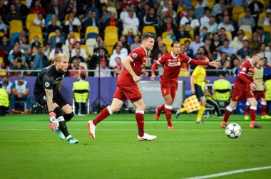 Kiev, Ukrayna - 26 Mayıs 2018: Loris Karius 2018 sırasında Uefa Şampiyonlar Ligi Finali maç Real Madrid ve Kiev Ukrayna Milli Güvenlik olimpiyskiy Stadyumu'nda Liverpool arasında