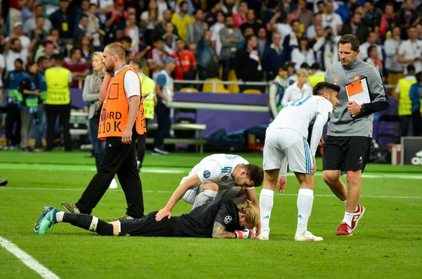 Kiev Oekraïne Mei 2018 Loris Karius Verdrietig Finale Van Uefa — Stockfoto