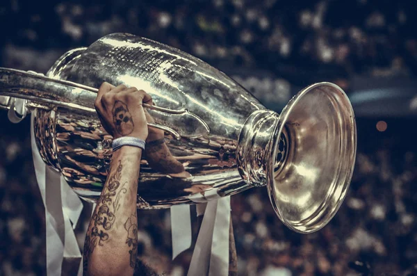 Kyjev Ukrajina Května 2018 Pohár Uefa Champions League 2018 Close — Stock fotografie