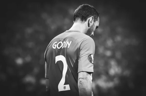 Lyon França Maio 2018 Diego Godin Durante Último Jogo Liga — Fotografia de Stock