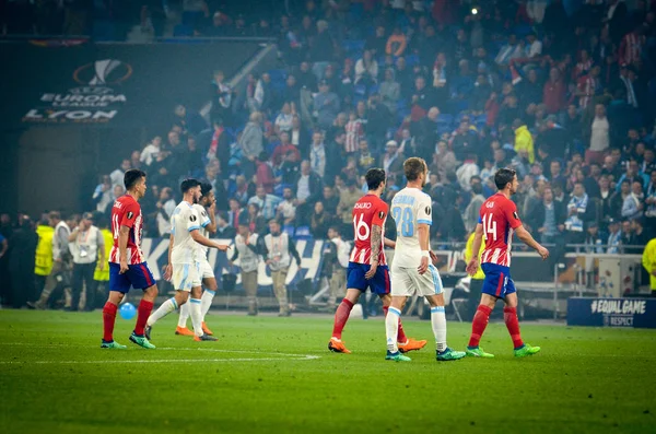 Lyon France Mai 2018 Joueur Football Lors Dernier Match Uefa — Photo