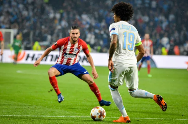 Lyon, Fransa - 16 Mayıs, 2018: Luiz Gustavo Atletico Madrid vs Groupama Stadyumu, Fransa Olimpik Marsilya arasında final Uefa Avrupa Ligi maçı sırasında