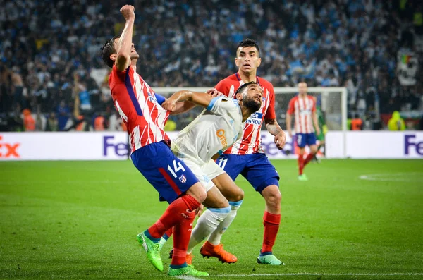 Lyon, Fransa - 16 Mayıs, 2018: Gabi Atletico Madrid vs Groupama Stadyumu, Fransa Olimpik Marsilya arasında final Uefa Avrupa Ligi maçı sırasında