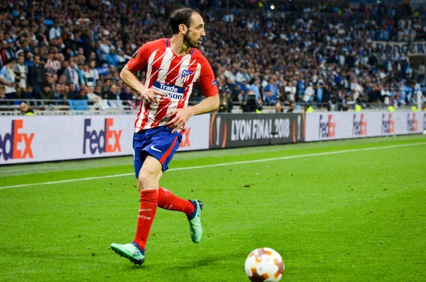 Lyon France Mei 2018 Juanfran Pada Pertandingan Final Liga Europa — Stok Foto